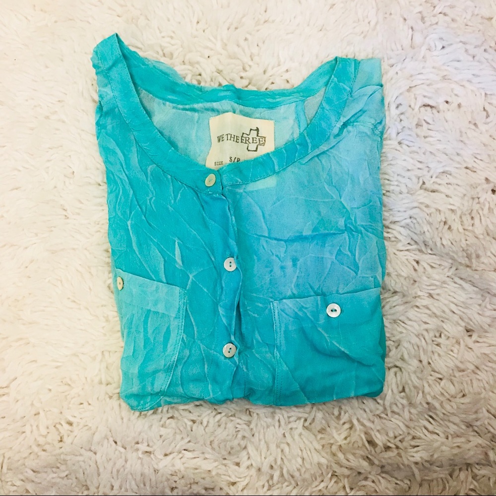 Free people Crinkle Blouse